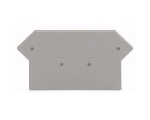 WAGO CORPORATION  281-316   TERMINAL BLOCK END COVER  SPRING CLAMP  GRAY