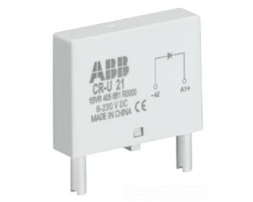 ABB  1SVR405666R1000   Plugin control relay with 115 V DC rated control supply voltage with overvoltage protection