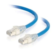 C2G  CG43173  CG43173                 Patch Cable, Plenum, Discontinuous Shielded, Cat 6A, RJ45 Male to RJ45 Male, 4-Pair 23 AWG Solid Annealed Copper Conductor, CMP Rated, 75’ Length, Blue