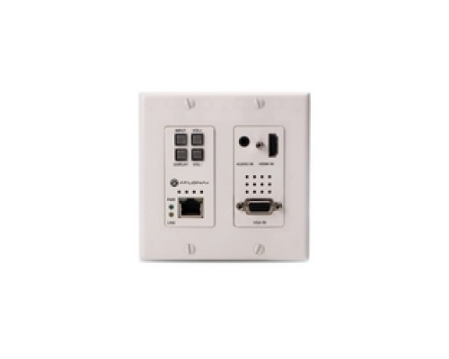 ATLONA TECHNOLOGIES  AT-HDVS-200-TX-WP                 Two-Input Wallplate Switcher for HDMI and VGA with Ethernet-Enabled HDBaseT Output