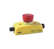 ABB  2TLA030051R0200   Emergency stop in Smile enclosure, 2 NC contacts, status LED in button, and a M12 5-pin male connector and a M12 5-pin female connector