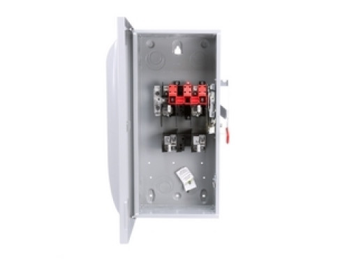 SIEMENS  US2:GF223N  GF223N   Safety Switch, General Duty, Fused, 240 Volt AC, 100A, 7-1/2 HP at 1 Phase, 15 HP at 3 Phase, 20 HP at 250 Volt DC, 2 Pole, 2 Fuse, 3 Wire, NEMA 1, For Indoor