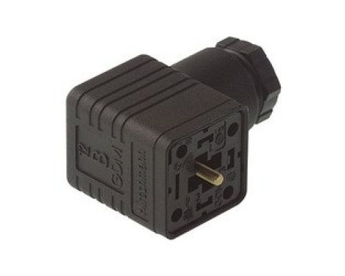 HIRSCHMANN  931963100   GDMC 3011 black; Cable Socket with central screw M 3 x 35 and 4 crimp contacts RBC 630, 2 + PE / 3 + PE, PG9/PG11, Type A, DIN EN 175 301-803-A
