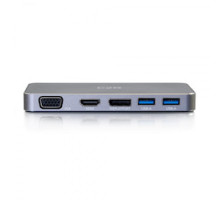 C2G  CG54439  CG54439                 USB-C Dual Display MST Docking Station with HDMI, DisplayPort, VGA and Power Delivery up to 65W - 4K 30Hz