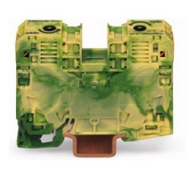 WAGO CORPORATION  285-137   2 COND GROUND TERMINAQL BLOCK 35MM2 GREEN/YELLOW  8-2/0 AWG WIRE