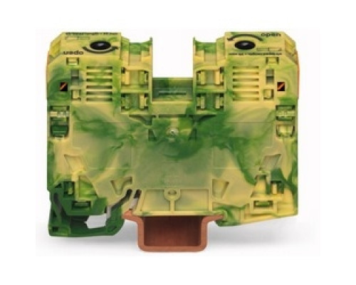 WAGO CORPORATION  285-137   2 COND GROUND TERMINAQL BLOCK 35MM2 GREEN/YELLOW  8-2/0 AWG WIRE