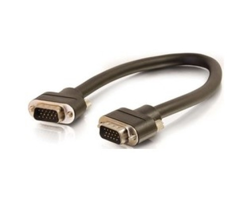C2G  CG50212  CG50212                 VGA Video Cable, In-Wall, Male to Male, 2048 x 1536 Resolution, 75 Ohm Impedance, 30 Volt, 28/30 AWG Tinned Copper, CMG Rated, 6’ Length, Black
