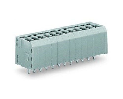 WAGO CORPORATION  739-304   PCB TERMINAL STRIP  1 SOLDER PIN 4 POLE GRAY