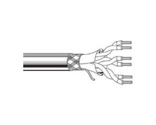 BELDEN  1538A 0081000   Multi-Conductor - IBM RISC System/6000 3-Pair 28 AWG PP/PE SH FR PVC Gray