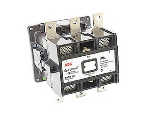 ABB  EHDB360C-2L   3 pole, 2 NO and 1 NC, plus 1 NO and 1 NC auxiliary contacts, 360 amp, DC drive, dynamic breaking contactor, with a 240V AC coil