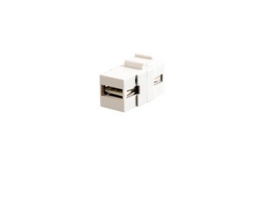 C2G  CG28748  CG28748                 Snap-In USB A/A Female Keystone Insert Module, White Finish