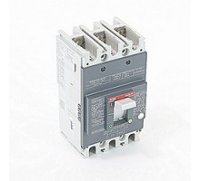 ABB  A1N020TW   3 pole, 20 amps rated at 240V AC and 250V DC, fixed trip point molded case circuit breaker, with a thermal magnetic trip device and 25kA at 240V AC and 10kA at 250V DC interrupt current rating