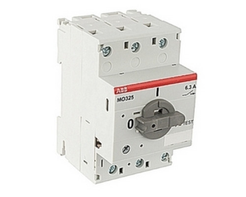 ABB MO325-6.3  4.0 to 6.3 amps MS 325 manual motor protector magazine only that has been replaced by the MO132-6.3 manual motor protector