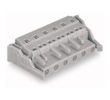 WAGO CORPORATION  231-206/037-000   FEMALE CONNECTOR WITH LOCKING LEVER 6 POLE PIN SPACING 7.5 MM / 0.295 IN WITH CODING FINGERS WITH INTEGRATED FIXING FLANGES