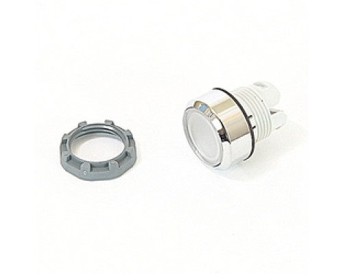 ABB  MP1-30C   22mm Modular - Pushbuttons MOM, Flush, Chrome Bezel Clear