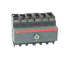 ABB  OT60F3C   3 pole, 60 amps rated at 600 V AC, UL 98, double throw open non-fusible disconnect switch