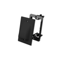 VANCO  LV1VAN1BK                 Flat Panel Bulk Cable Wall Plate with Mounting Bracket Kit, Single & Black