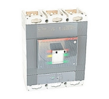 ABB T6L600E5W  3 pole, 600 amps rated at 600V AC, Tmax molded case circuit breaker with an electronic trip device with a magnetic interrupt MCP trip device and 100kA at 480V AC interrupt current rating