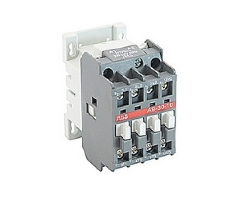 ABB  A9-30-10-42   3 pole, 25 amp, non-reversing across the line contactor with 277V AC coil and 1 NO auxiliary contact