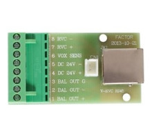 FACTOR ELECTRONICS V-RVC-RJ45-BREAKOUT         Breakout Circuit Board, RJ45, Cat 5/6, 2.5