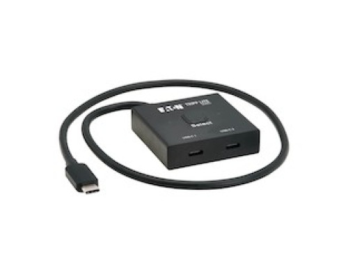 TRIPP LITE  U415-002-BDS                 Eaton Tripp Lite Series 2x1 Bi-Directional USB-C Switch - 8K 60 Hz Video, HDCP Passthrough, USB 3.2 Gen 2, 100W PD Charging, Black