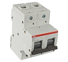 ABB  S802S-B32   2 pole, S800, 32 amp screw terminated miniature circuit breaker with a B tripping characteristic
