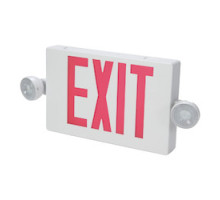 COOPER LIGHTING LLC APC7G  COMBO UNIT, WHITE HOUSING, LED-EXIT, 2 LED EMERGENCY LIGHT HEADS,