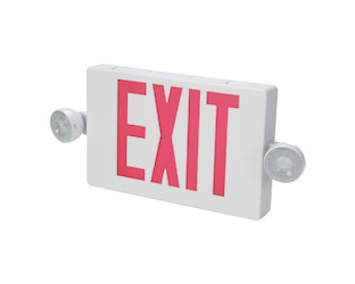 COOPER LIGHTING LLC APC7G  COMBO UNIT, WHITE HOUSING, LED-EXIT, 2 LED EMERGENCY LIGHT HEADS,