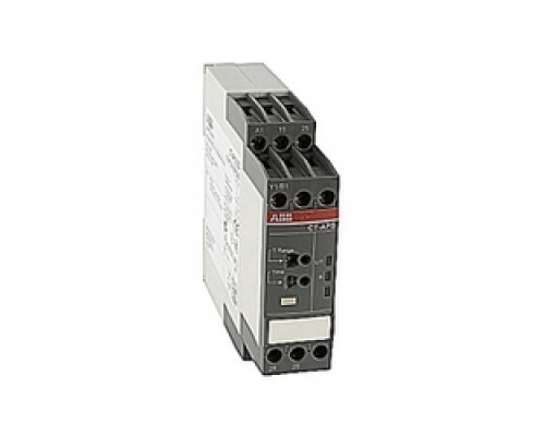 ABB 1SVR730180R3300  Timer with adjustable time delays from 0.05 sec. to 300 hrs. in 10 ranges, and 24-48 V DC or 24-240V AC rated control supply voltage, control input and 2 SPDT c/o output contacts