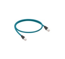 LUMBERG AUTOMATION  900000251  0985 656 500/0.2M   Industrial Ethernet cord set, double-ended, high-flex, male, RJ45 to RJ45 straight, 4-pair, 24 AWG, PVC cable, stranded/shielded with Teal Jacket, 0.2M