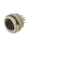 HIRSCHMANN 933141517  MAB 8500 SV grey; Panel-mounted Socket with locking screw, for installation in rear panels, max. panel thickness 4 mm, solder joint, not shielded, 4 contacts, female, DIN 41 524 sockets 1-5 , 4A 34V AC/DC