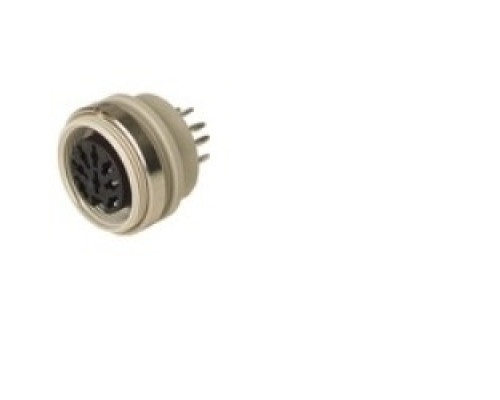 HIRSCHMANN 933141517  MAB 8500 SV grey; Panel-mounted Socket with locking screw, for installation in rear panels, max. panel thickness 4 mm, solder joint, not shielded, 4 contacts, female, DIN 41 524 sockets 1-5 , 4A 34V AC/DC