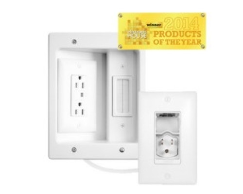 ON-Q/LEGRAND  HT2202-WH-F1  HT2202WHF1                 InWall TV Power Kit, White