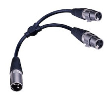VANCO  281323                 XLR Male Plug to 2-Female XLR Jacks 