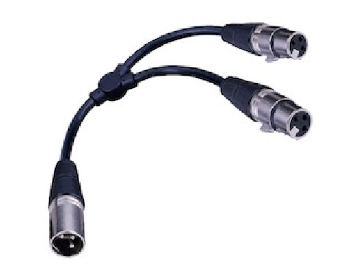 VANCO  281323                 XLR Male Plug to 2-Female XLR Jacks 