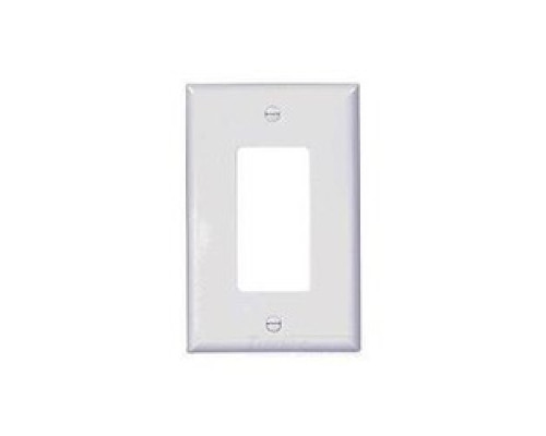 COOPER WIRING DEVICES  PJ26W   MID-SIZE WALLPLATES 1-GANG POLYCARBONATE WHITE DECORATOR