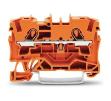 WAGO CORPORATION  2004-1202   2-conductor Through Terminal Block; 4 mm2; Suitable For Ex E II Applications; Side And Center Marking; For Din-rail 35 X 15 And 35 X 7.5; Push-in CAGE CLAMP