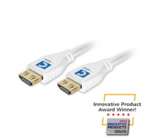 COMPREHENSIVE CONNECTIVITY  MHD18G-12PROWHTA                 MicroFlex Pro AV/IT Series 4K60 18G High Speed Active HDMI Cable with ProGrip White 10ft