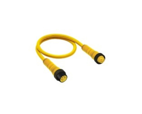 LUMBERG AUTOMATION  500002730  RSRK 40-637/6F   MINI CORDSET, DOUBLE ENDED STR MALE-STR FEMALE 4 POLE TPE YELLOW 6FT 18AWG