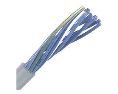 LAPP GROUP 251619IB         Flexible Tray Cables, Stationary, 16 AWG 28/30 1.5 mm2- Blue, 19 conductor, Gray PVC Jacket, Unshielded, 0.643