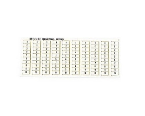 TE-ENERGY  1SNK150012R0000   10 white type MC612PA, 1 through 10 pre-printed vertical marker cards