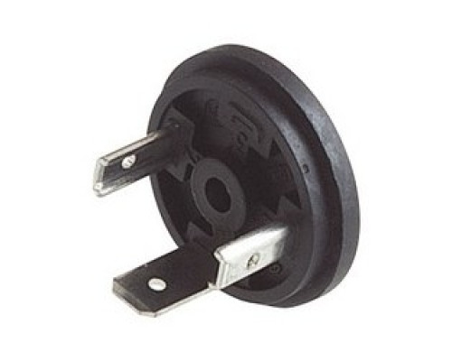 HIRSCHMANN 933377100  GSR-U 2000 LO black; Appliance connector for injection molding IP 65 unmated with solder lug for flexible Cables, 2 contacts + PE, DIN EN 175 301-803-A