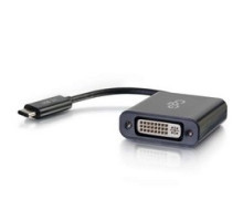 C2G  CG29483  CG29483                 Video Adapter Converter, USB-C Male to DVI-I Single Link Female, 30 Volt, 34 AWG Tinned Copper, PVC Black Jacket