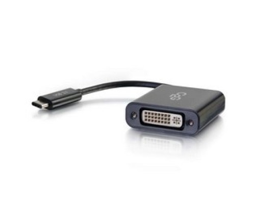 C2G  CG29483  CG29483                 Video Adapter Converter, USB-C Male to DVI-I Single Link Female, 30 Volt, 34 AWG Tinned Copper, PVC Black Jacket