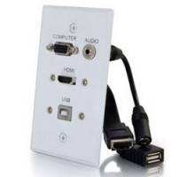 C2G  CG39705  CG39705                 Wallplate, 1-Gang, Pass-Through, 3.5 MM/Keystone, Aluminum