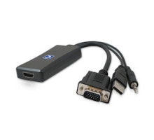 COMPREHENSIVE CONNECTIVITY  CCN-VGA2HD                 VGA to HDMI Converter Adapter with Audio