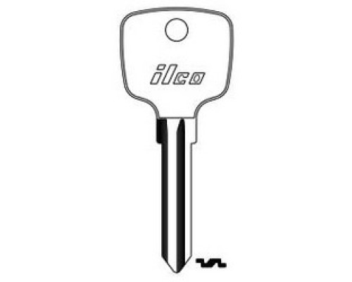 KABA ILCO CORP  MB18 NP A06  AF54922032                 Vehicle Key Blank, Brass, Nickel Plated, 6 Price Group, For Mercedes Benz