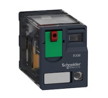 SCHNEIDER ELECTRIC  RXM4AB2P7   Schneider Electric Harmony, Miniature plug-in relay, 6 A, 4 CO, with LED, with lockable test button, 230 V AC