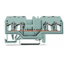 WAGO CORPORATION  280-634   4-COND THROUGH TERMINAL BLOCK SUITABLE FOR EX  APPLICATIONS BLUE