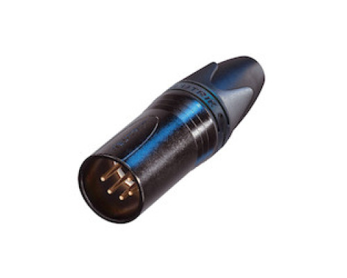 NEUTRIK  NC5MXX-B                 Cable End XX Series - Male 5 Pin - Black/Gold